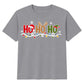 Santa Reindeer Elf Ho Ho Ho Print Christmas Kids T-Shirt