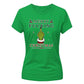 Sarcastic cheeky finger graphic Christmas Ladies T-Shirt