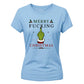 Sarcastic cheeky finger graphic Christmas Ladies T-Shirt