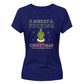 Sarcastic cheeky finger graphic Christmas Ladies T-Shirt