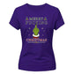 Sarcastic cheeky finger graphic Christmas Ladies T-Shirt