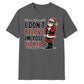 Sarcastic Cool Santa Claus Graphic Christmas Unisex T-Shirt