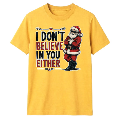 Sarcastic Cool Santa Claus Graphic Christmas Unisex T-Shirt