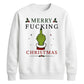 Sarcastic Hand Gesture Rude Christmas Unisex Sweatshirt