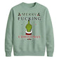 Sarcastic Hand Gesture Rude Christmas Unisex Sweatshirt