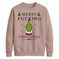 Sarcastic Hand Gesture Rude Christmas Unisex Sweatshirt