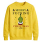 Sarcastic Hand Gesture Rude Christmas Unisex Sweatshirt