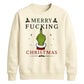 Sarcastic Hand Gesture Rude Christmas Unisex Sweatshirt