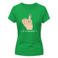 Sarcastic In A Relationshit Middle Finger Ladies T-Shirt