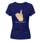 Sarcastic In A Relationshit Middle Finger Ladies T-Shirt