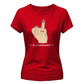 Sarcastic In A Relationshit Middle Finger Ladies T-Shirt