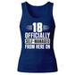 Sassy 18 Officially Self-Managed 18 Birthday Ladies Tank Top