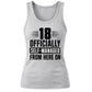 Sassy 18 Officially Self-Managed 18 Birthday Ladies Tank Top