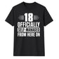 Sassy 18 Officially Self-Managed 18 Birthday Unisex T-Shirt