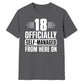 Sassy 18 Officially Self-Managed 18 Birthday Unisex T-Shirt