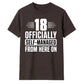 Sassy 18 Officially Self-Managed 18 Birthday Unisex T-Shirt