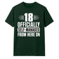 Sassy 18 Officially Self-Managed 18 Birthday Unisex T-Shirt