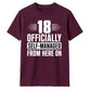 Sassy 18 Officially Self-Managed 18 Birthday Unisex T-Shirt