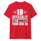 Sassy 18 Officially Self-Managed 18 Birthday Unisex T-Shirt