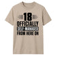 Sassy 18 Officially Self-Managed 18 Birthday Unisex T-Shirt