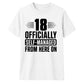 Sassy 18 Officially Self-Managed 18 Birthday Unisex T-Shirt