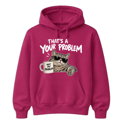 Sassy feline sunglasses quote Funny Memes Unisex Hoodie