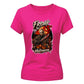 Scary horror hockey mask graphic Halloween ladies t-shirt