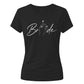 Script Cursive Ring Graphic Engagement Bride Ladies T-Shirt