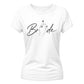 Script Cursive Ring Graphic Engagement Bride Ladies T-Shirt