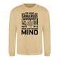 Silent Focused Mind Motivational Quote Unisex Sweatshirt