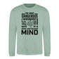 Silent Focused Mind Motivational Quote Unisex Sweatshirt