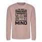 Silent Focused Mind Motivational Quote Unisex Sweatshirt