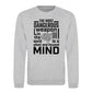 Silent Focused Mind Motivational Quote Unisex Sweatshirt