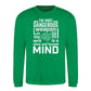 Silent Focused Mind Motivational Quote Unisex Sweatshirt