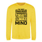 Silent Focused Mind Motivational Quote Unisex Sweatshirt