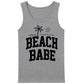 Simple Beach Babe Palm Tree Summer Graphic Print Men Tank Top