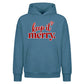 Simple keep it merry script text Christmas Oversized Hoodie