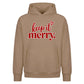 Simple keep it merry script text Christmas Oversized Hoodie