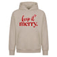 Simple keep it merry script text Christmas Oversized Hoodie