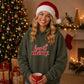 Simple keep it merry script text Christmas Oversized Hoodie