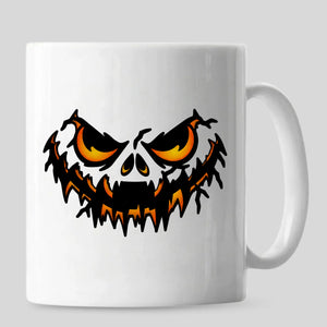 Sinister glowing eyes scary jack o' lantern Halloween Mug