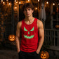 Sinister sharp jagged grin Glow in the Dark Tank Top Men