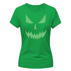 Sinister sharp-toothed grin Glow in the Dark Ladies T-Shirt