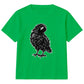 Sinister sketched crow bird graphic Halloween Kids T-Shirt