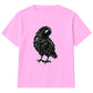 Sinister sketched crow bird graphic Halloween Kids T-Shirt