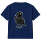 Sinister sketched crow bird graphic Halloween Kids T-Shirt