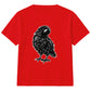 Sinister sketched crow bird graphic Halloween Kids T-Shirt