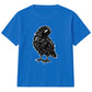 Sinister sketched crow bird graphic Halloween Kids T-Shirt