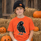 Sinister sketched crow bird graphic Halloween Kids T-Shirt