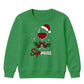 Sipmas Santa Hat Wine Glass Art Christmas Kids Sweatshirt